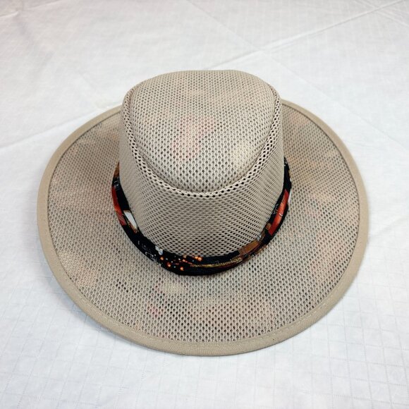 Cabana Breathable Wide Brim Sun Safari Cabana style Hat. Size Small. New - Picture 4 of 11